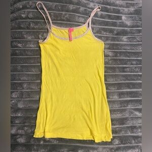 Charlotte Camisole Tank in yellow with silver Trim Size XL. Worn only once.‎
